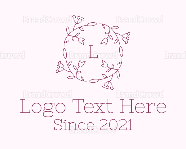 Decorative Tulip Wreath Logo