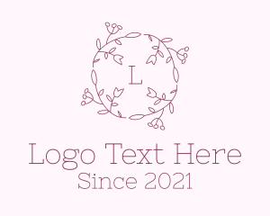 Decorative - Decorative Tulip Wreath logo design