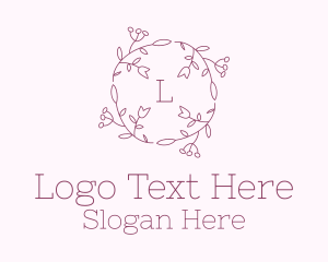 Decorative Tulip Wreath Logo