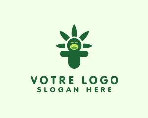 Cbd - Jolly Cannabis Person logo design