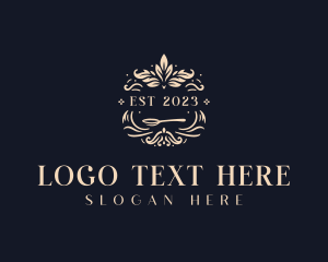 Leaf - Luxury Restaurant Catering logo design