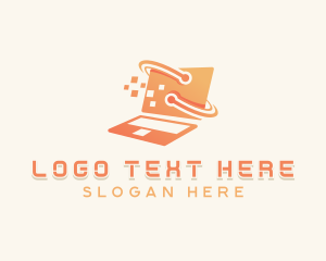 Tech - Laptop Computer Technician logo design