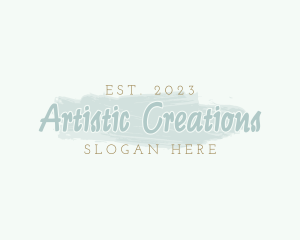 Creations - Artist Paint Brush logo design