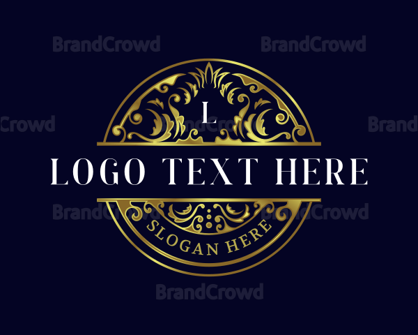 Luxury Ornament Leaf Logo