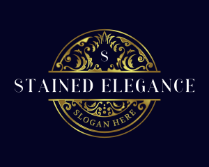 Luxury Ornament Leaf logo design