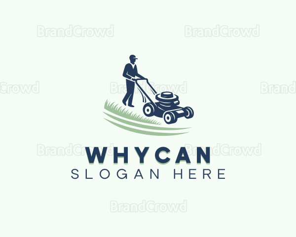 Gardener Lawn Mower Logo