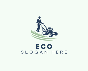 Gardener Lawn Mower Logo