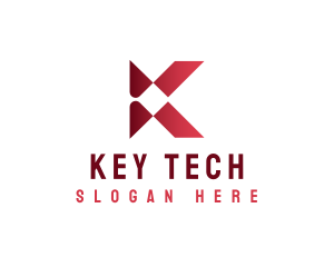 Tech Company Letter K logo design