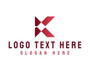 Media - Tech Company Letter K logo design