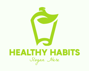 Green Organic Drink logo design