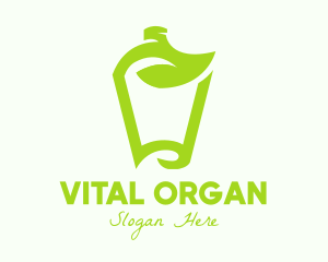 Green Organic Drink logo design