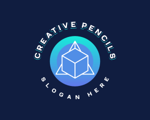 Geometric Cyber Business logo design