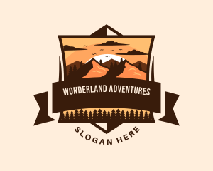 Mountain Adventure Outdoor logo design