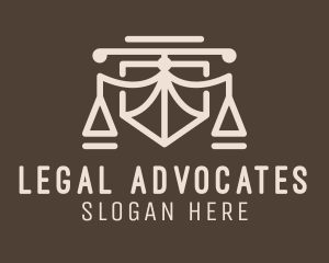 Column Shield Lawyer logo design