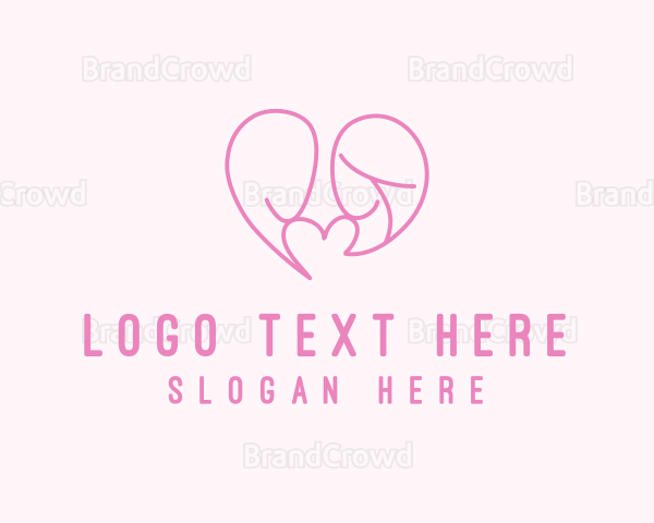 Feminine Lovely Couple Logo