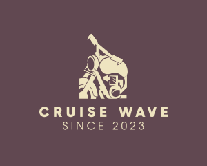 Cruiser - Antique Motorbike Ride logo design