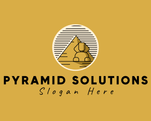 Pyramid - Egyptian Pyramid Sphinx logo design