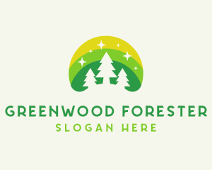 Pine Tree Forest logo design