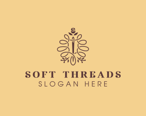 Needle Thread Floral Tailor logo design