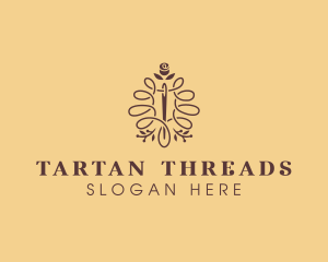 Needle Thread Floral Tailor logo design