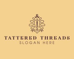 Needle Thread Floral Tailor logo design