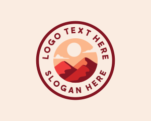 Mountain - Desert Outdoor Travel logo design