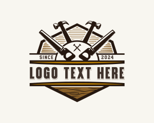 Craft - Hammer Saw Woodwork logo design