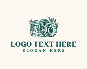 Photo Studio - Creative Photography Floral logo design
