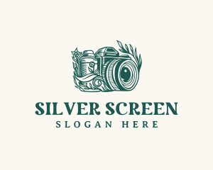 Vlogger - Creative Photography Floral logo design
