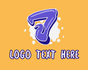 Lively - Blockbuster Graffiti Number 7 logo design