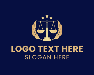 Notary Justice Scale Logo