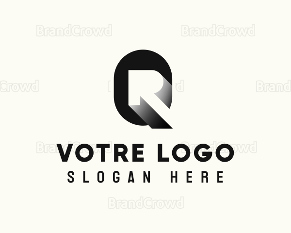 Modern Advertising Agency Letter QR Logo