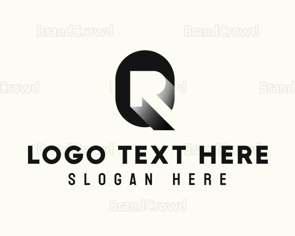 Modern Advertising Agency Letter QR Logo