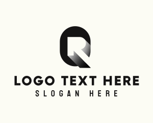 Letter An - Modern Advertising Agency Letter QR logo design