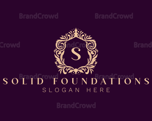 Luxury Wreath Ornament Logo