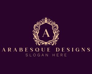 Luxury Wreath Ornament logo design