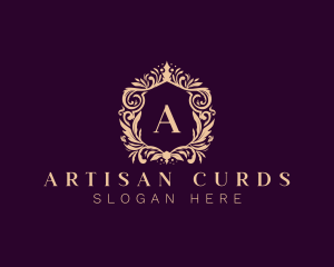 Luxury Wreath Ornament logo design