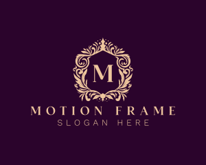 Luxury Wreath Ornament logo design