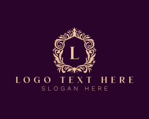 Luxury Wreath Ornament Logo