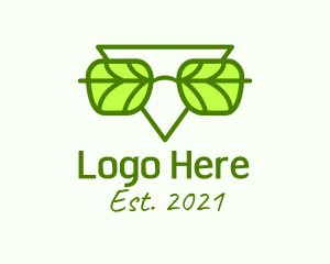 Eco Friendly - Triangular Leaf Shades logo design