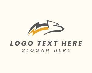 College Team - Lightning Bolt Raccoon logo design