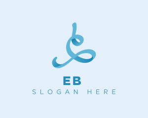 Corporate - Fluid Ribbon Swirl logo design