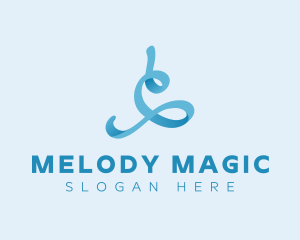 Digital Marketing - Fluid Ribbon Swirl logo design