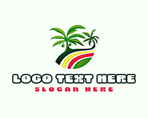 Tourist - Reggae Palm Tree logo design