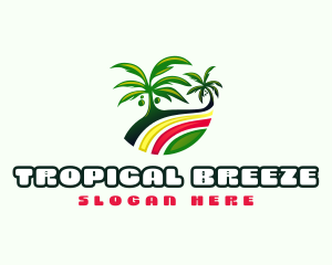 Caribbean - Reggae Palm Tree logo design