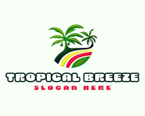 Reggae Palm Tree  logo design