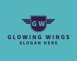 Wings Shield Logistics logo design