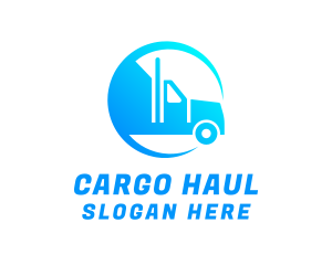 Cargo Shipping Truck logo design