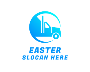 Vehicle - Cargo Shipping Truck logo design