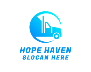 Dump Truck - Cargo Shipping Truck logo design